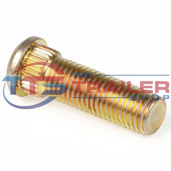 Wheel Stud M12x1.5 Short Knurl Plated The Trailer Shop
