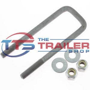 U-Bolt 1/2” 45mm Square x 163mm Galvanised
