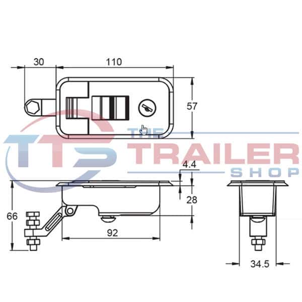 Compression Lock Large Black The Trailer Shop