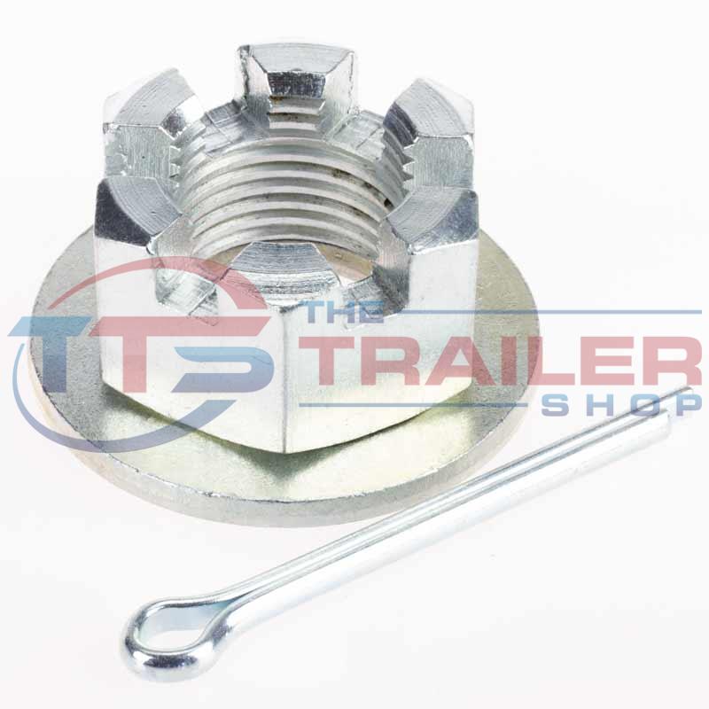 Axle Nut Kit 1" UNF Castellated The Trailer Shop