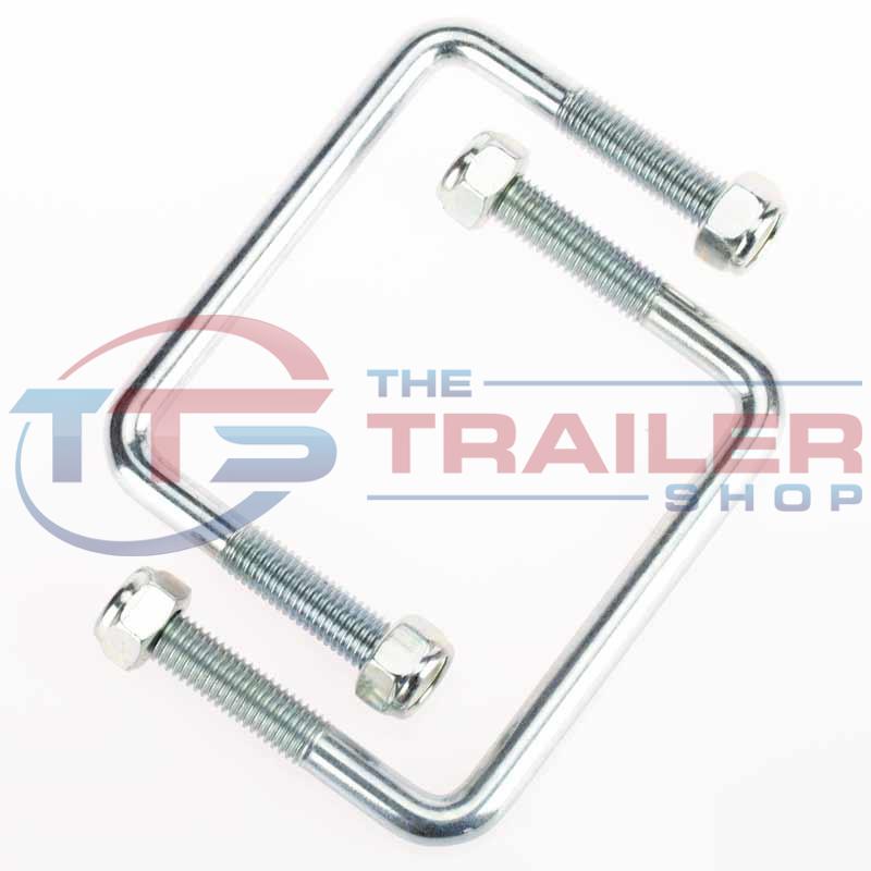 Jockey Wheel UBolt Set Suit 100x50mm Draw Bar The Trailer Shop