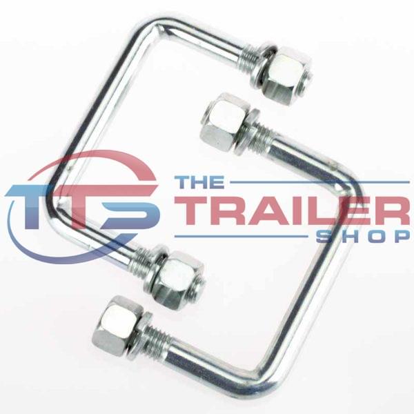 Jockey Wheel UBolt Set Suit 65x35mm Draw Bar The Trailer Shop
