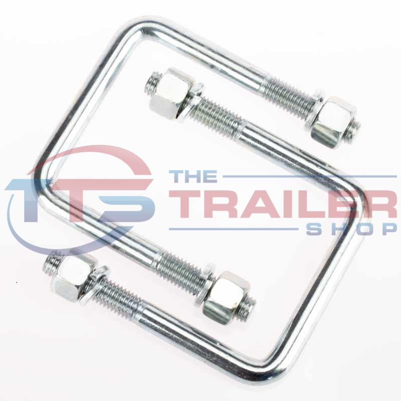 Jockey Wheel UBolt Set Suit 75x75mm Draw Bar The Trailer Shop