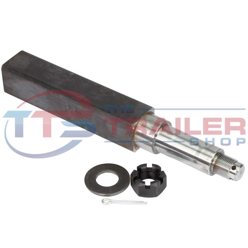 Stub Axle 45mm Square x 350mm Parallel (Ford) Turned The Trailer Shop