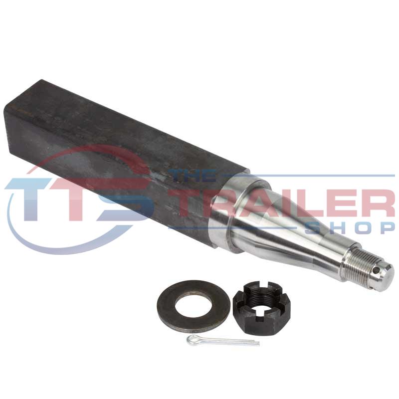 Stub Axle 50mm Square x 350mm ALKO 2 Tonne Turned The Trailer Shop