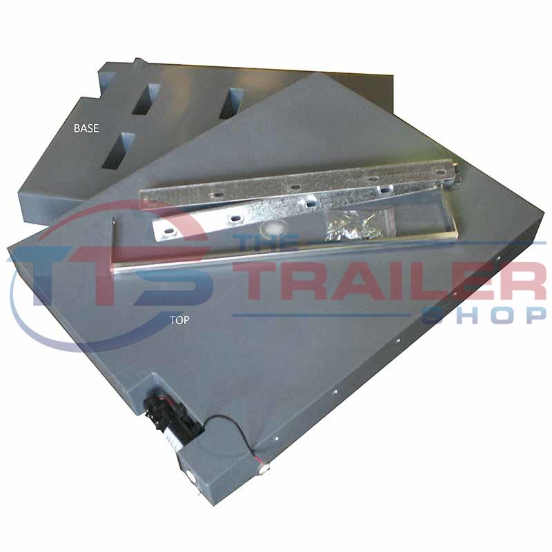 80L Slimline Poly Water Tank with Pump & Mount Kit PRV80S-P-MK