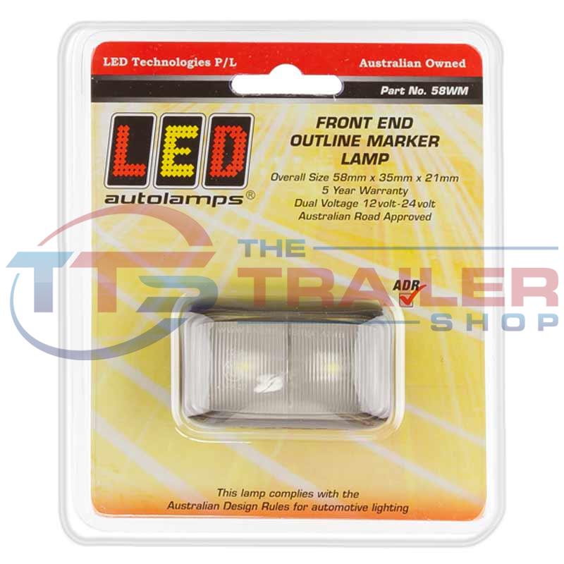 LED Autolamps 58 Series Front End Outline Marker The Trailer Shop