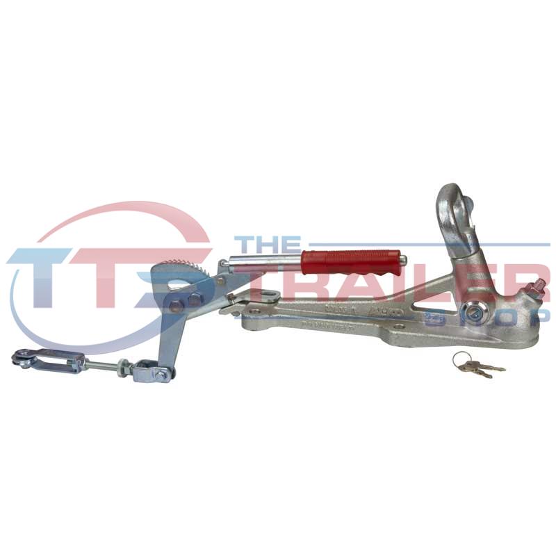 AL-KO Lockable Coupling 50mm 3500Kg 4 Hole with Ratchet Park Brake Lever