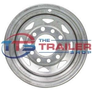 Galvanised Spoke Rim 10x4.5" Multi Fit Zero Off-Set