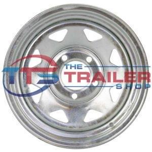Galvanised Spoke Rim 13x4.5" 5x108 (HT) Zero Off-Set Gecko