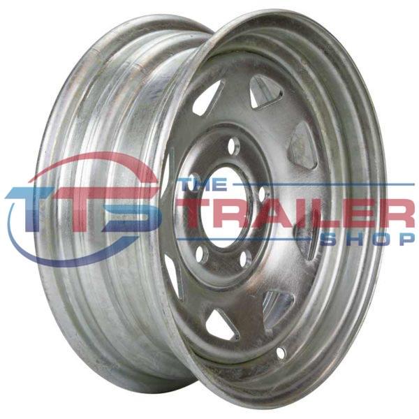 Galvanised Spoke Rim 13x4.5" 5x114.3 (Ford) Zero Off-Set Gecko - Image 2
