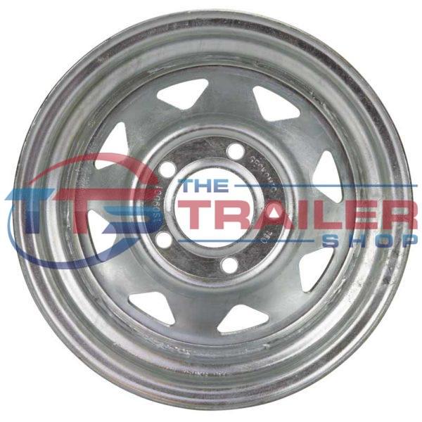 Galvanised Spoke Rim 13x4.5" 5x114.3 (Ford) Zero Off-Set Gecko - Image 4