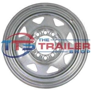 Galvanised Spoke Rim 13x4.5" Multi-Fit Zero Off-Set Gecko