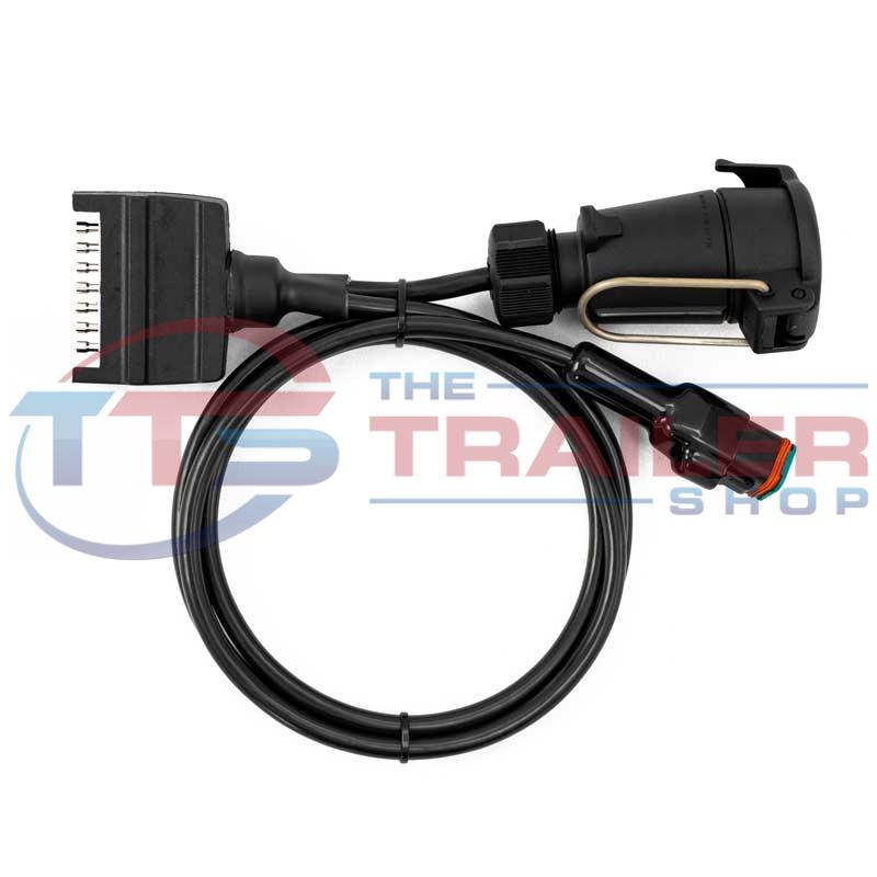 Elecbrakes Plug And Play Adapter 7 Flat to 7 Large Round The Trailer Shop