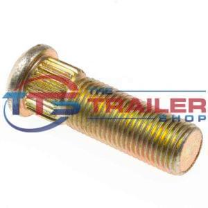 Wheel Stud 1/2" UNF Short Knurl Plated
