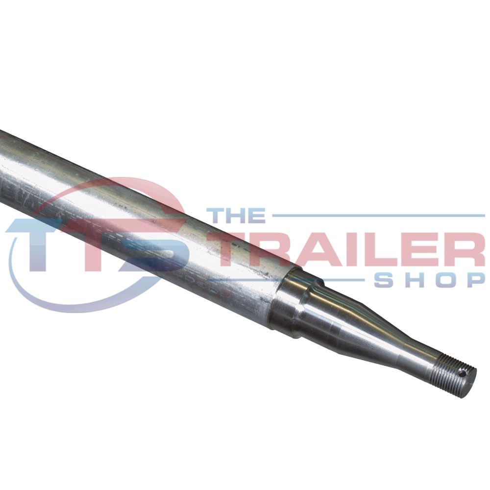 Axle 39mm round LM Bearing Turned Galvanised