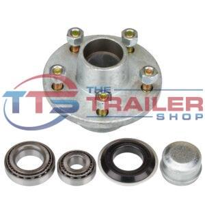 5.5" 5 Stud HT Hub Galvanised With Japanese LM (Holden) Bearings