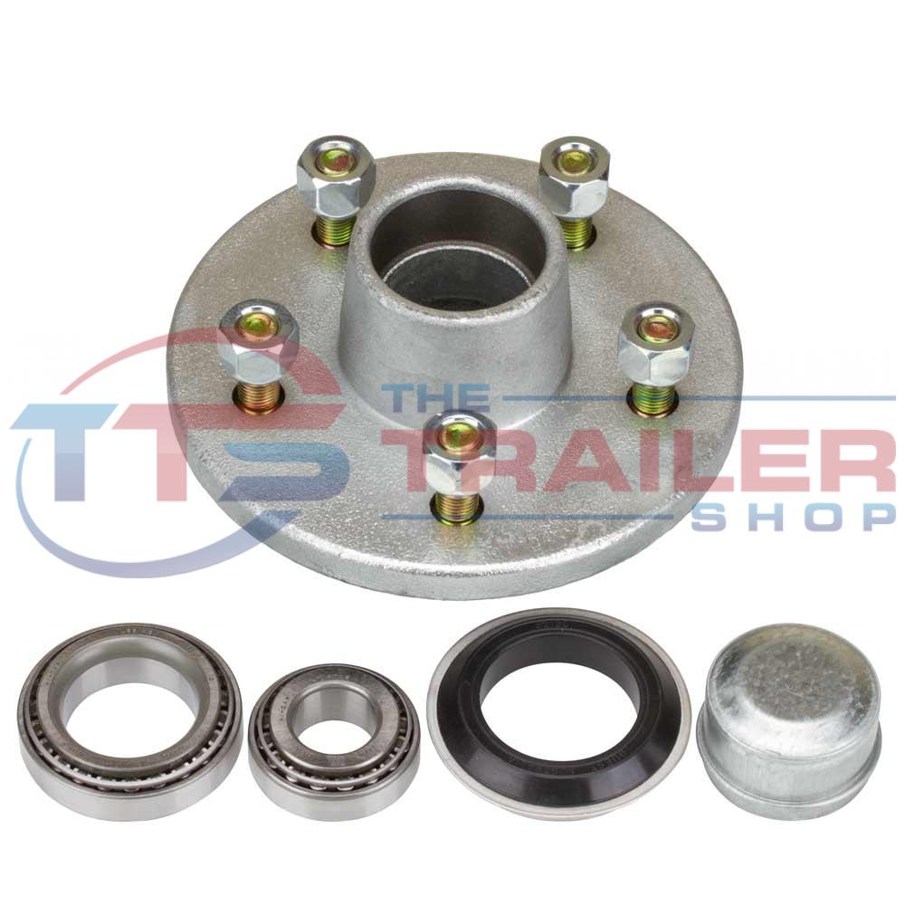 5 Stud HT Hub Galvanised With Japanese SL (Ford) Bearings