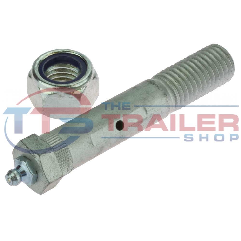 Shackle Bolt M18 x 100mm Knurled Greasable Long Thread Zinc The