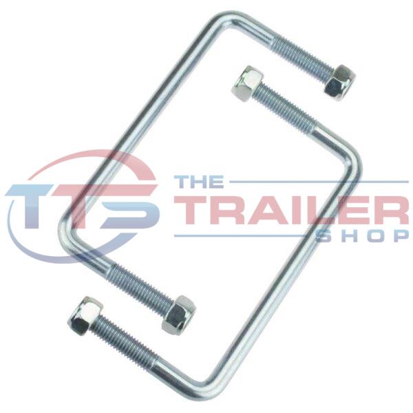 Jockey Wheel UBolt Set Suit 150x50mm Draw Bar The Trailer Shop