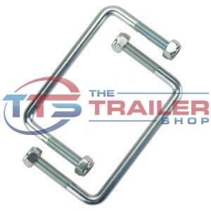 Jockey Wheel U-Bolt Set Suit 125x50mm Draw Bar