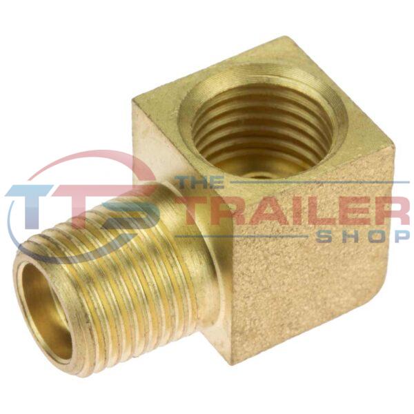 Hydraulic Brass Union 90° 1/8" NPT to 3/16" FIF