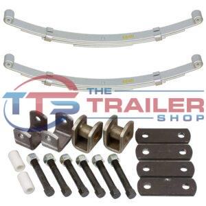Shackle Spring Kit 4 Leaf 45mm x 711mm Dacromet