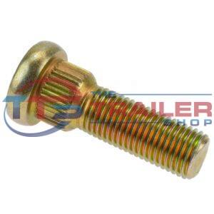 Wheel Stud 7/16" UNF Long Knurl Plated