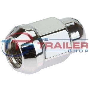 Wheel Nut 1/2" UNF 60º Chrome - Acorn - 19mm Head