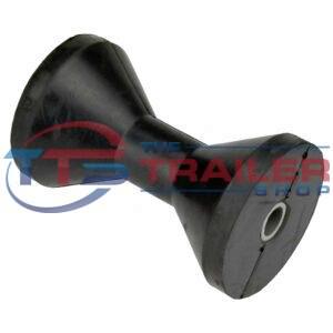 Boat Trailer Deep V Roller 6inch Black Rubber 17mm Bore 91240