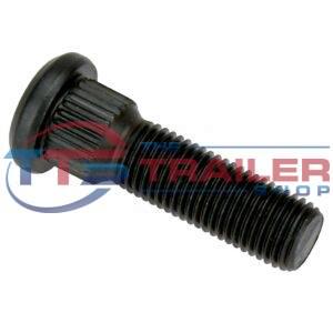 Trailer hub wheel stud 7/16 inch long knurl we716