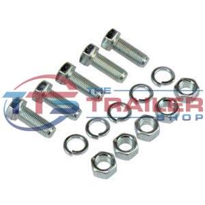backing plate bolt, nut & washer set 3-8 inch 5pk