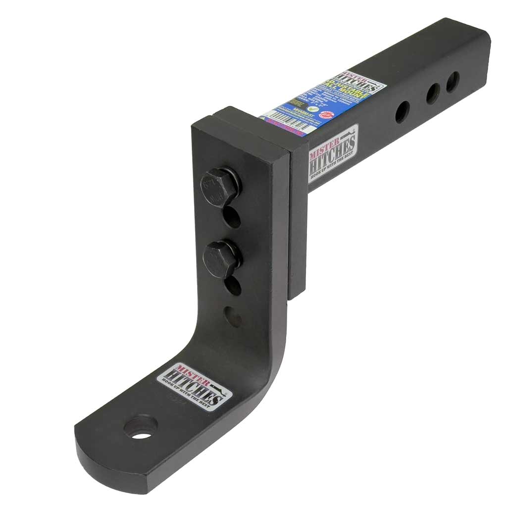 mister hitches mhabm-5t 2500kg adjustable ball mount towbar tongue